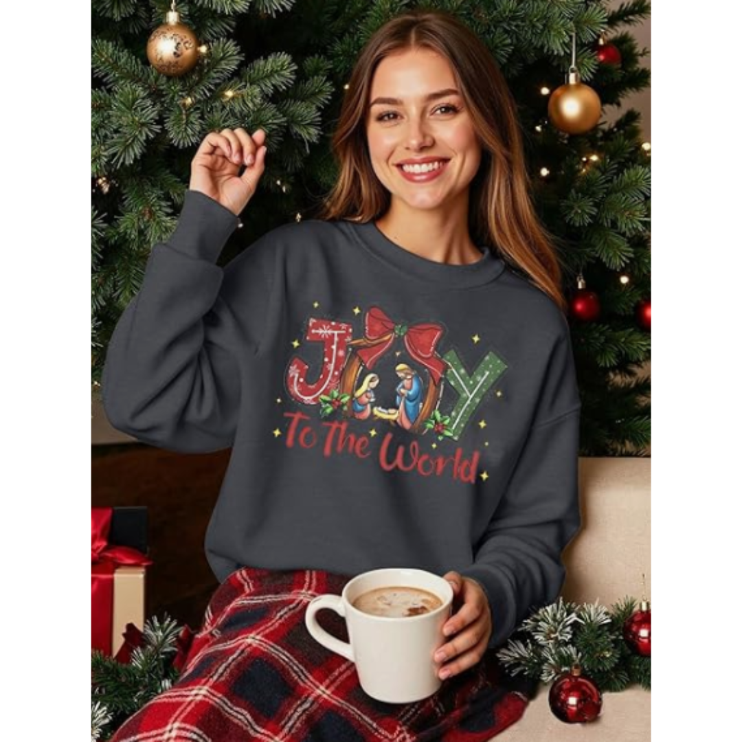 "Joy To The World", Faith Graphic Pullover