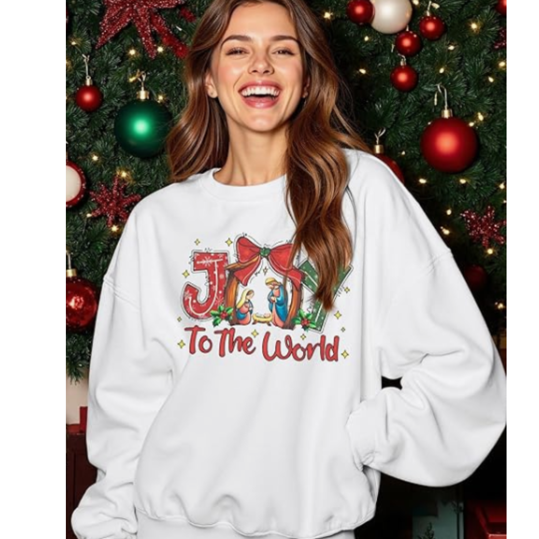 "Joy To The World", Faith Graphic Pullover