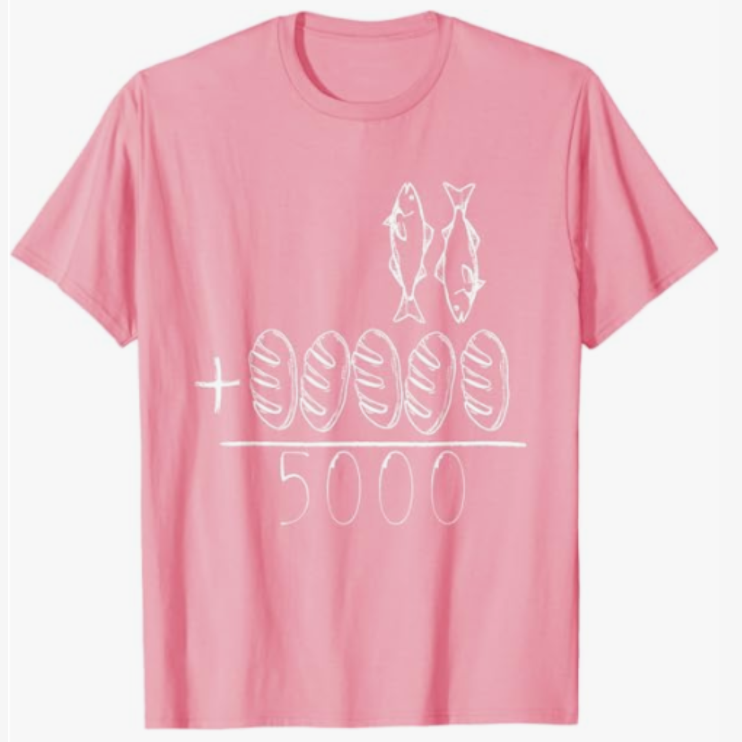 Unisex, Feeding 5000 Christian Graphic Tee