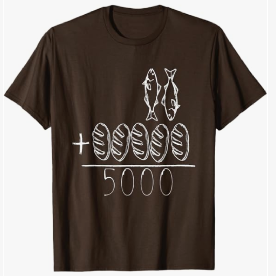 Unisex, Feeding 5000 Christian Graphic Tee