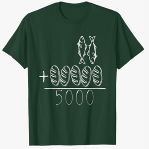 Unisex, Feeding 5000 Christian Graphic Tee