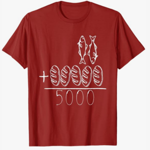 Unisex, Feeding 5000 Christian Graphic Tee