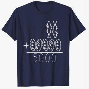 Unisex, Feeding 5000 Christian Graphic Tee