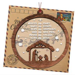 Double-Layer Wood & Acrylic Holy Decor