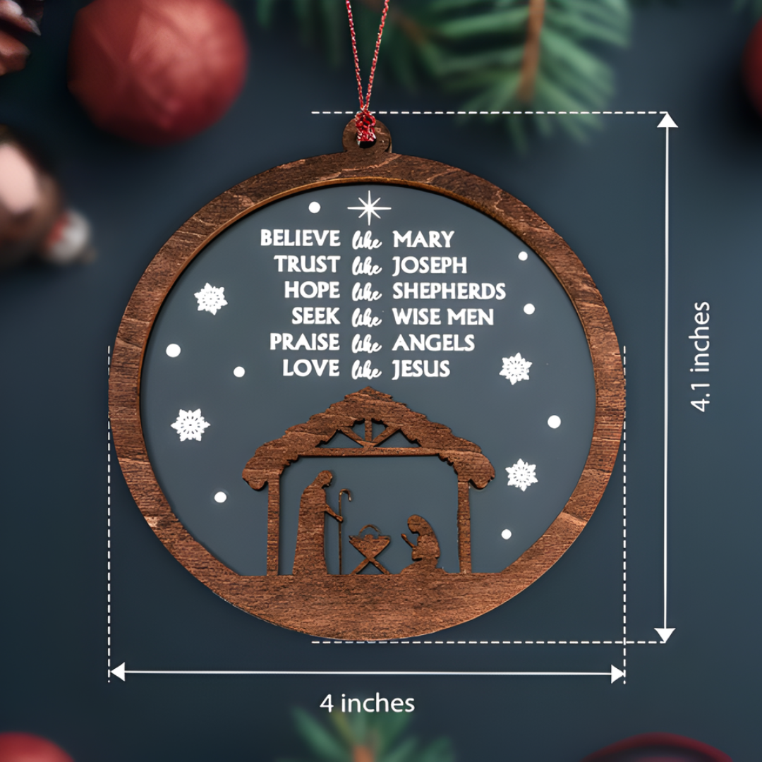 Double-Layer Wood & Acrylic Holy Decor