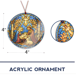 Acrylic Nativity Ornament
