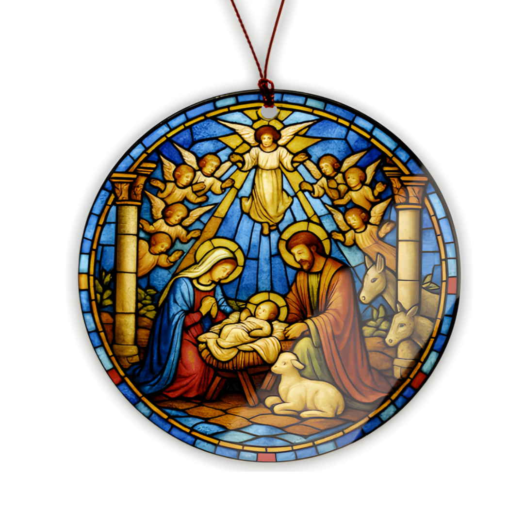 Acrylic Nativity Ornament