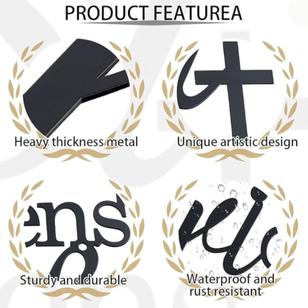 Modern Metal Wall Art, Hanging Wall Accent