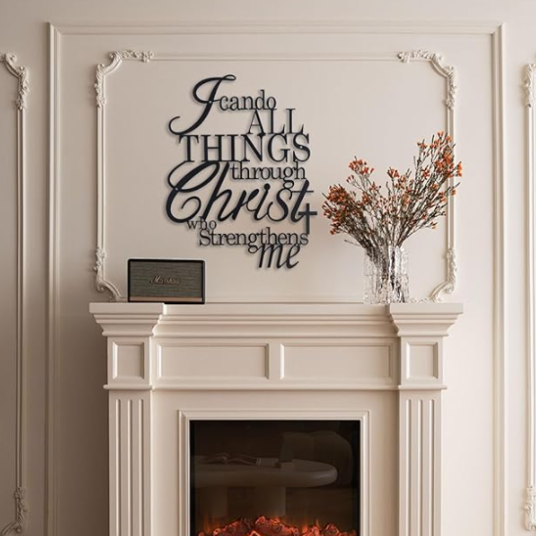 Modern Metal Wall Art, Hanging Wall Accent