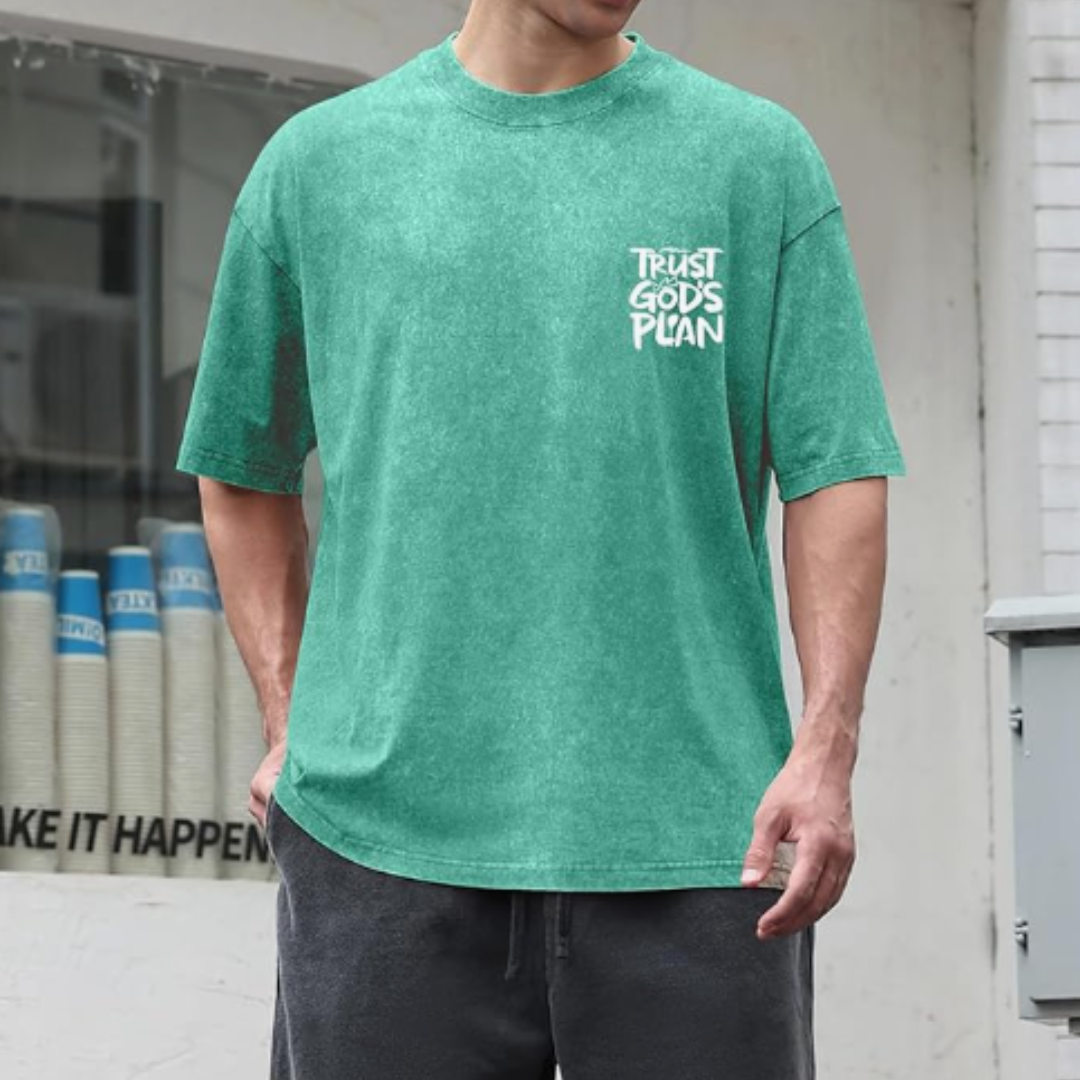 Acid Wash Mens Loose Fit T-Shirt