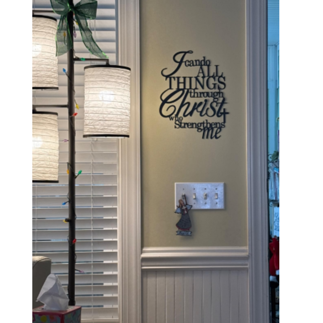 Modern Metal Wall Art, Hanging Wall Accent