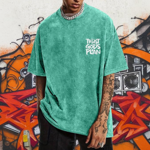 Acid Wash Mens Loose Fit T-Shirt
