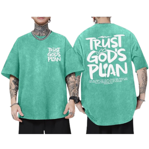 Acid Wash Mens Loose Fit T-Shirt