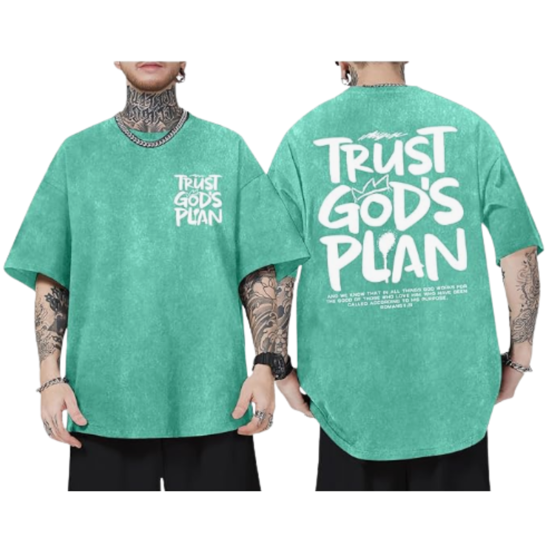 Acid Wash Mens Loose Fit T-Shirt