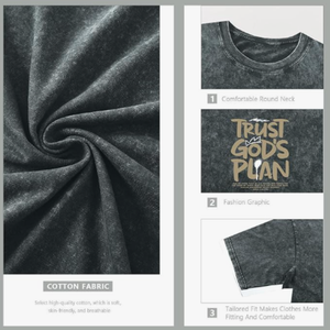 Acid Wash Mens Loose Fit T-Shirt