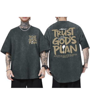 Acid Wash Mens Loose Fit T-Shirt