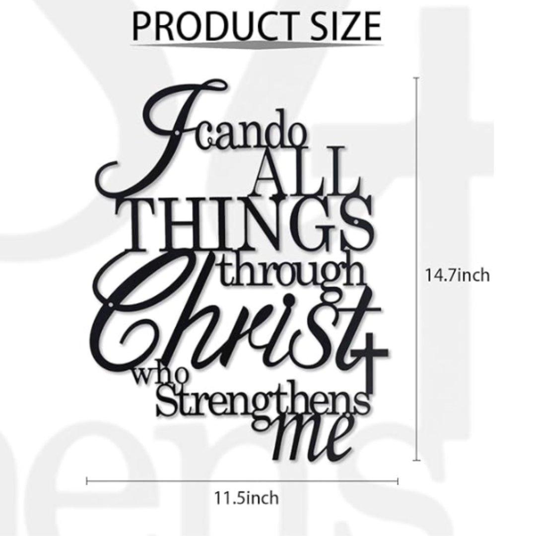 Modern Metal Wall Art, Hanging Wall Accent