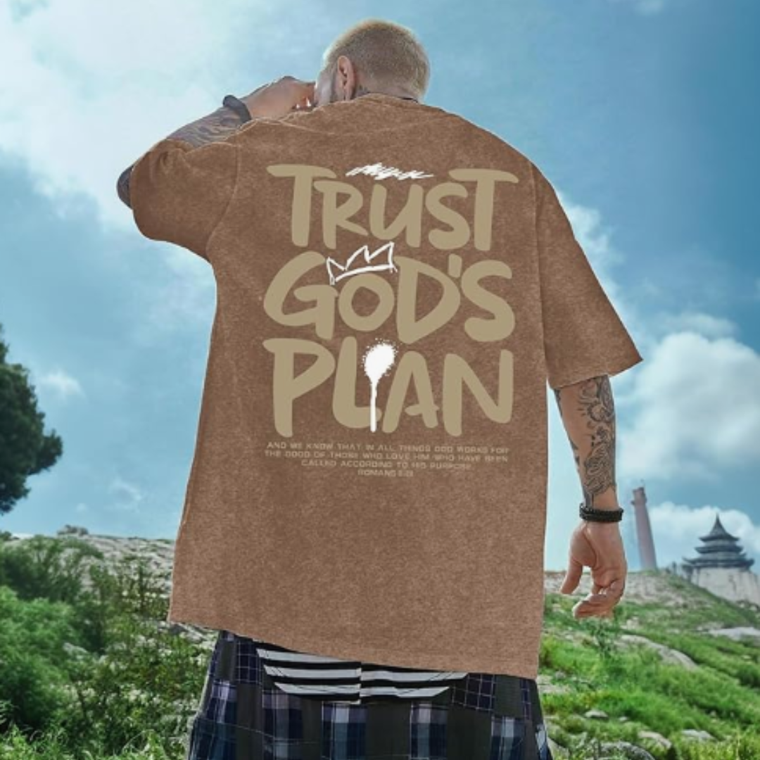 Acid Wash Mens Loose Fit T-Shirt