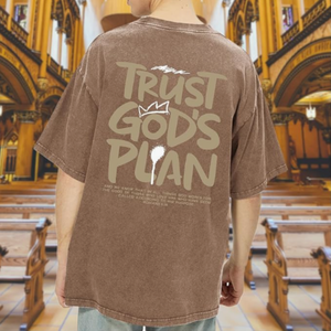 Acid Wash Mens Loose Fit T-Shirt