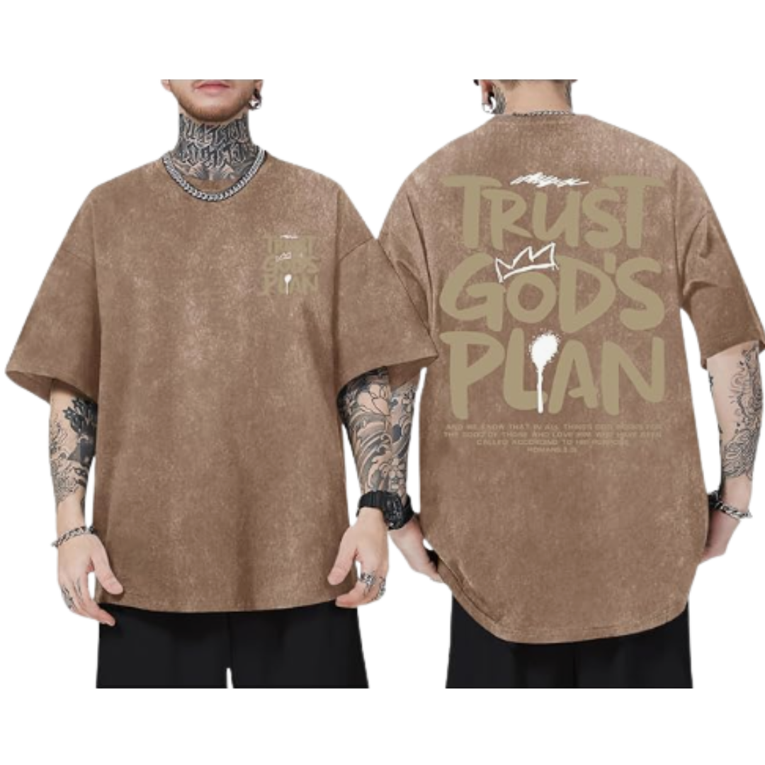 Acid Wash Mens Loose Fit T-Shirt