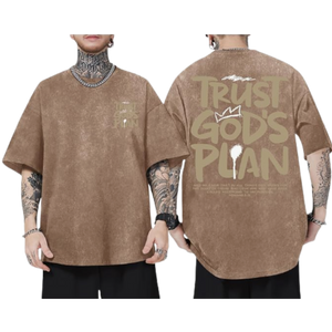 Acid Wash Mens Loose Fit T-Shirt