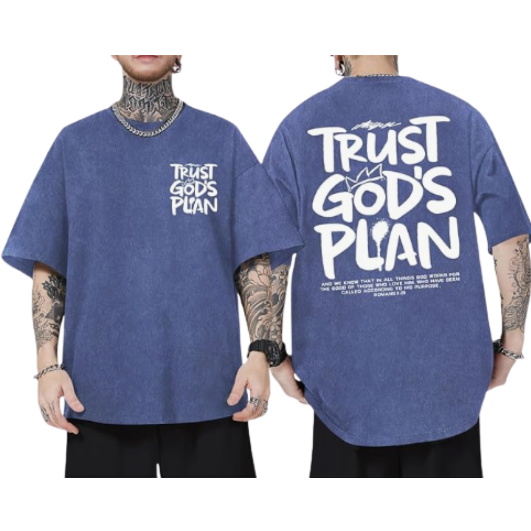 Acid Wash Mens Loose Fit T-Shirt