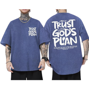 Acid Wash Mens Loose Fit T-Shirt