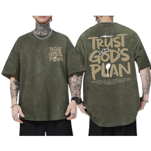 Acid Wash Mens Loose Fit T-Shirt