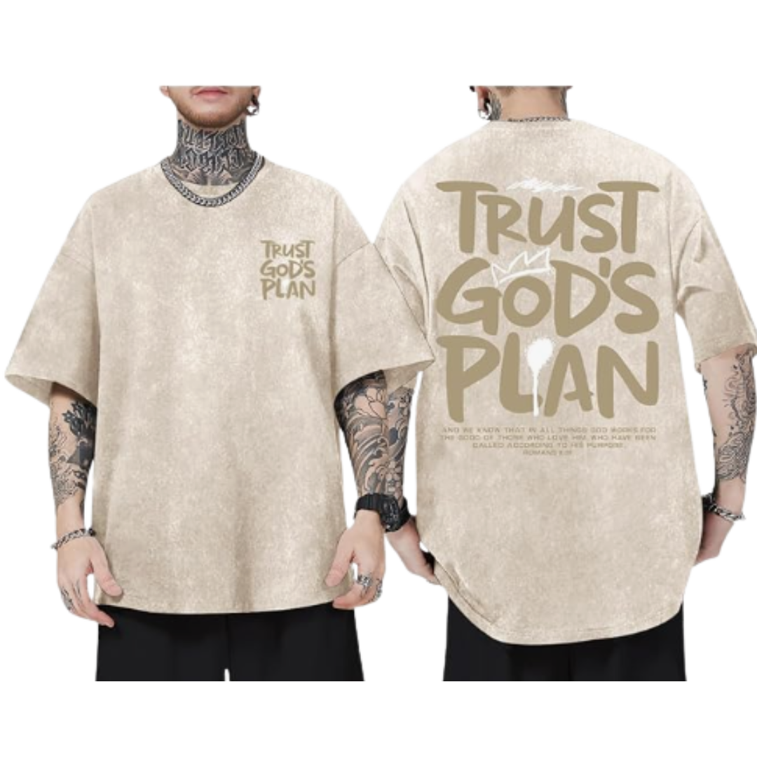 Acid Wash Mens Loose Fit T-Shirt