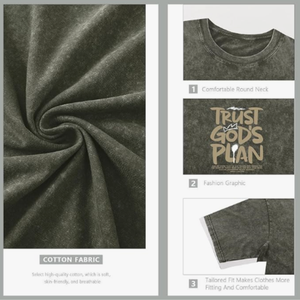 Acid Wash Mens Loose Fit T-Shirt