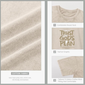 Acid Wash Mens Loose Fit T-Shirt